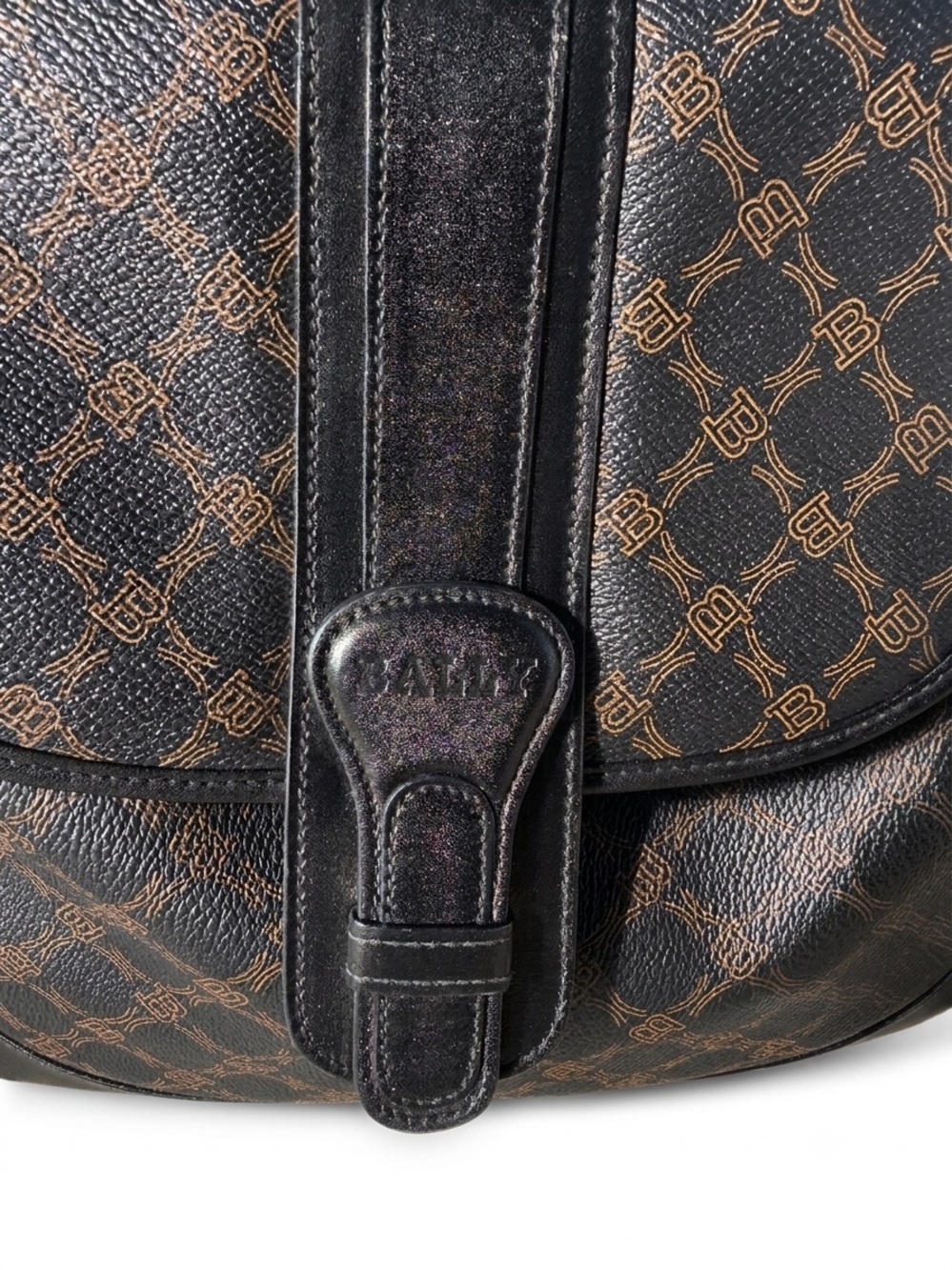 Bally Monogram Crossbody/Shoulder Bag – Made in Italy – With COA - Picture 10 of 13